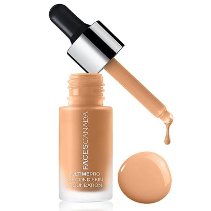 FACESCANADA Ultime Pro Second Skin Foundation - Beige 03, 15ml | Lightweight Anti-Ageing Serum Foundation | 3X Lighter | Natural Matte Finish | Medium To High Coverage | SPF 15 | Non-Oily