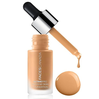 FACESCANADA Ultime Pro Second Skin Foundation - Honey Beige 031, 15ml | Lightweight Anti-Ageing Serum Foundation | 3X Lighter | Natural Matte Finish | Medium To High Coverage | SPF 15 | Non-Oily