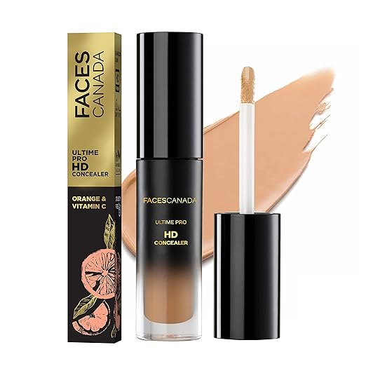 FACESCANADA Ultime Pro HD Concealer - Walnut Spice 05, 3.8ml | Natural Matte Finish | 12HR Long Stay | Covers Dark Circles, Puffiness, Blemishes | Blends Easily | Orange & Vitamin C Enriched