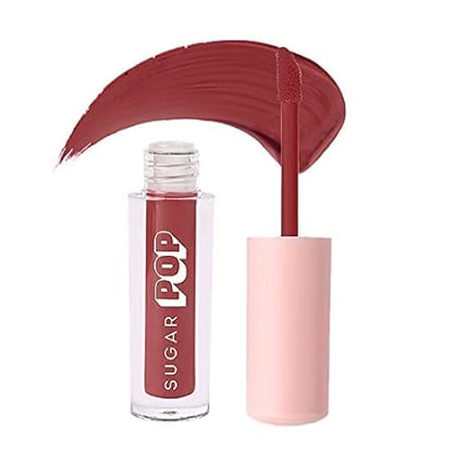 SUGAR POP Matte Lipcolour - 16 Terracotta (Tangerine Brown) – 1.6 ml - Lasts Up to 8 hours l Brown Lipstick for Women l Non-Drying, Smudge Proof, Long Lasting