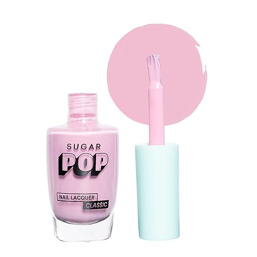 SUGAR POP Nail Lacquer – 32 Fresh Mint (Light Mint) | Dries in 45 seconds |Chip-resistant | Glossy Finish | High Shine | Nail Polish for Women