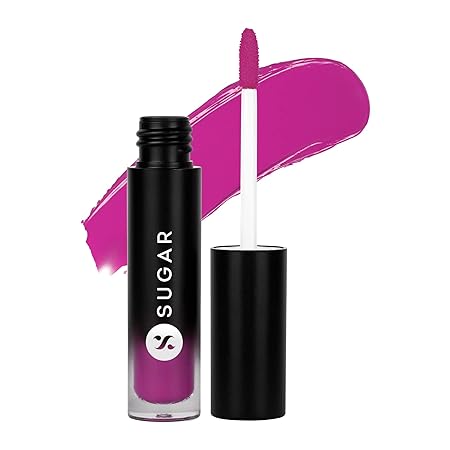 SUGAR Cosmetics Mousse Muse Maskproof Lip Cream Lipstick - 02 Pinkie | Waterproof | Smudge-proof | Last More than 24 Hrs | Fluorescent Pink Lipstick