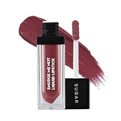 SUGAR Cosmetics Smudge Me Not Mini Liquid Lipsticks for Women | Transferproof & Waterproof | Lasts Upto 12hrs | Matte Lipstick | 1.1ml - 04 Plum Yum