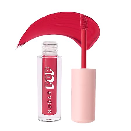 SUGAR POP Matte Lipcolour - 20 Poppy (Hot Pink) – 1.6 ml - Lasts Up to 8 hours l Pink Lipstick for Women l Non-Drying, Smudge Proof, Long Lasting