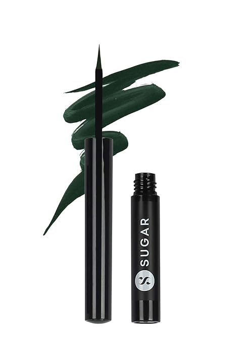 SUGAR Cosmetics - Eye Warned You So! - Double Matte Eyeliner - 01 Black Swan (Black Eye Liner for Women) - Sweat Proof, 100% Waterproof Eye Liner with Matte Finish