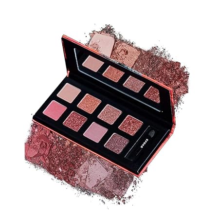 SUGAR Cosmetics - Blend The Rules - Eyeshadow Palette - 06 Starlight (Tempting Pinks) - Long Lasting, Smudge Proof Eyeshadow for Smoky Eye Look, Vegan & Cruelty-free