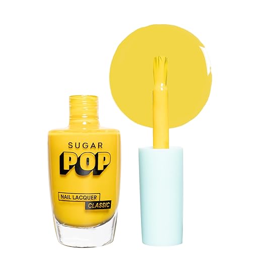 SUGAR POP Nail Lacquer - 19 Baked Bae (Eggnog) 10 Ml - Dries In 45 Seconds - Quick-Drying, Chip-Resistant, Long-Lasting. Glossy Finish High Shine Nail Enamel/Polish For Women.