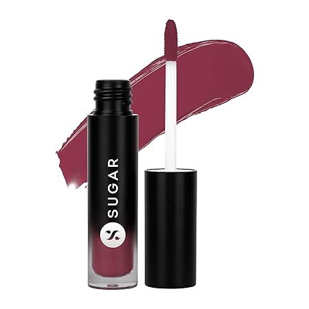 SUGAR Cosmetics Mousse Muse Maskproof Lip Cream Lipstick - 05 Red Ballon | Waterproof | Smudge-proof | Last More than 24 Hrs | Deep Red Lipstick