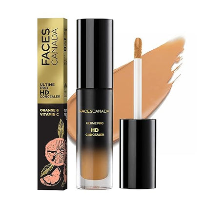 FACESCANADA Ultime Pro HD Concealer - Golden Rush 06, 3.8ml | Natural Matte Finish | 12HR Long Stay | Covers Dark Circles, Puffiness, Blemishes | Blends Easily | Orange & Vitamin C Enriched