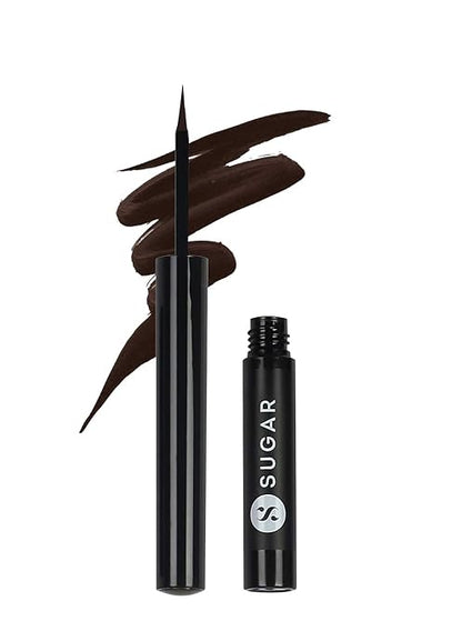 SUGAR Cosmetics - Eye Warned You So! - Double Matte Eyeliner - 02 Blue Jasmine (Blue Eye Liner for Women) - Sweat Proof, 100% Waterproof Eye Liner with Matte Finish