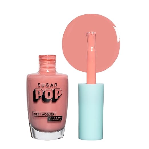 SUGAR POP Nail Lacquer - 26 Pink Perfection (Neon Base Pink) 10 Ml - Dries In 45 Seconds - Quick-Drying, Chip-Resistant, Long-Lasting. Glossy Finish High Shine Nail Enamel/Polish For Women.