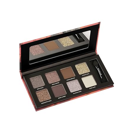 SUGAR Cosmetics - Blend The Rules - Eyeshadow Palette - 04 Fetish (8 Nudes Shades) - Long Lasting, Smudge Proof Eyeshadow for Smoky Eye Look, Paraben-Free