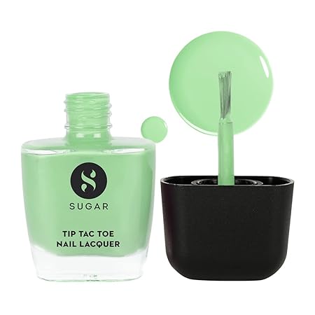 SUGAR Cosmetics Tip Tac Toe Nail Lacquer Classic | Long-lasting, 100% Chip-resistant, Glossy Finish - 14 Teal Tides