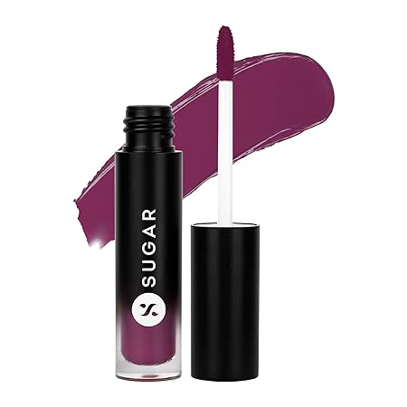 SUGAR Cosmetics Mousse Muse Maskproof Lip Cream Lipstick - 07 Plum Brandy | Waterproof | Smudge-proof | Last More than 24 Hrs | Sherry Red Lipstick