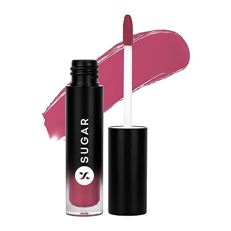 SUGAR Cosmetics Mousse Muse Maskproof Lip Cream Lipstick - 06 Harmony in Red | Waterproof | Smudge-proof | Last More than 24 Hrs | Berry Red Lipstick