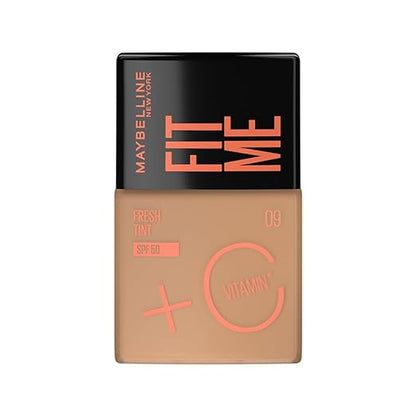 Maybelline New York Liquid Foundation, Lightweight Skin Tint With Spf 50 & Vitamin C, Natural Coverage, For Daily Use, Fit Me Fresh Tint, Shade 01, 30Ml