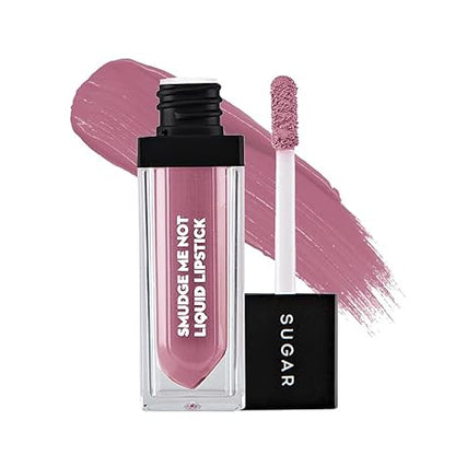 SUGAR Cosmetics - Smudge Me Not - Liquid Lipstick - 08 Wine And Shine (Sangria) - 4.5 ml - Ultra Matte Liquid Lipstick, Transferproof and Waterproof, Lasts Up to 12 hours