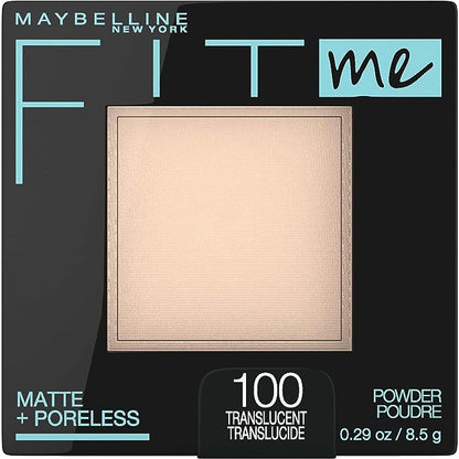 Maybelline New York Fit Me Matte + Poreless Powder Makeup, Translucent, 0.29 Ounce, Pack of 1