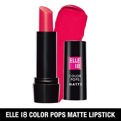 Elle18 Color Pops Matte Lip Color, Pink Curve, 4.3 g