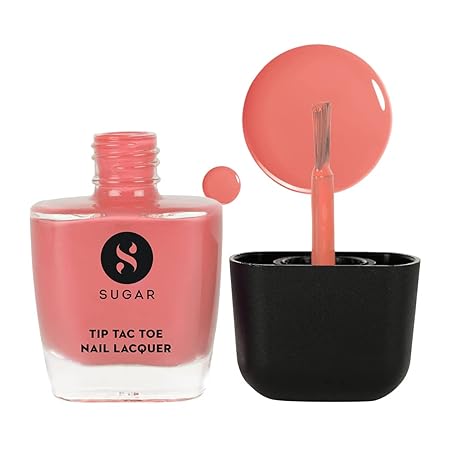 SUGAR Cosmetics Tip Tac Toe Nail Lacquer Classic | Long-lasting, 100% Chip-resistant, Glossy Finish - 13 Blush-A-Bye Baby