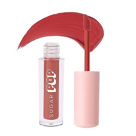 SUGAR POP Matte Lipcolour - 14 Brick (Red with hints of orange) – 1.6 ml l Non-Drying, Smudge Proof, Long Lasting