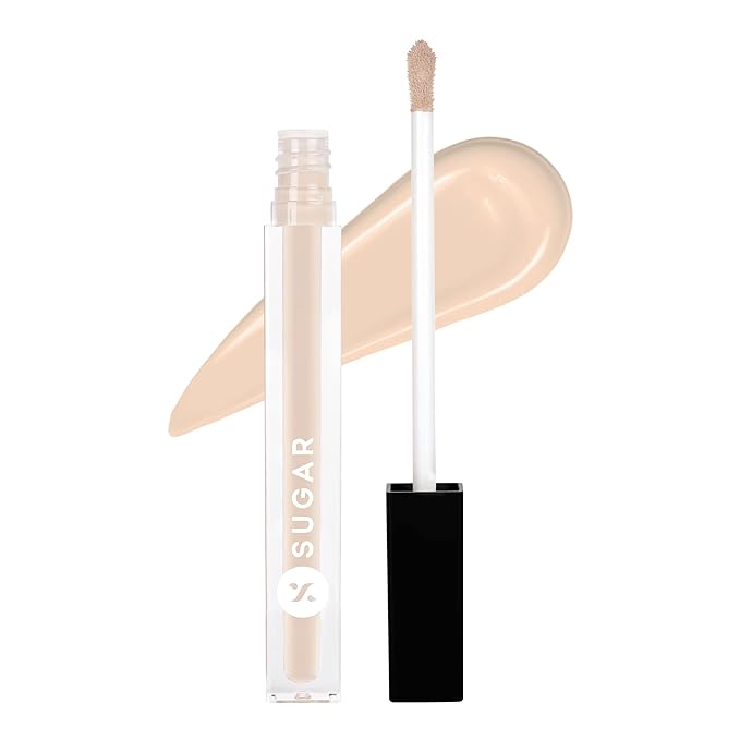 SUGAR Cosmetics Auto Correct Creaseless Concealer (Warm Undertone) - 10 Latte (For Light Skin Tone)