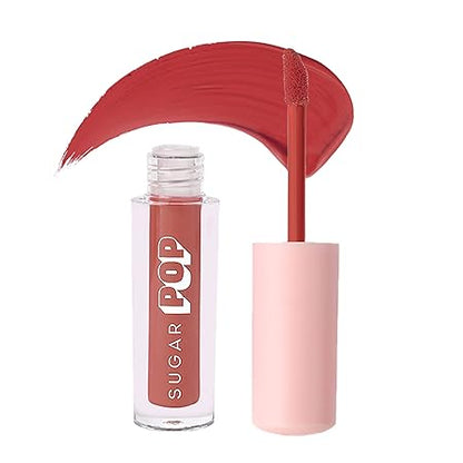 Sugar Pop Matte Lipcolour - 04 Raspberry (Reddish Pink) 1.6 Ml - Lasts Up To 8 Hours, Reddish Pink For Women | Non-Drying, Smudge Proof, Long Lasting