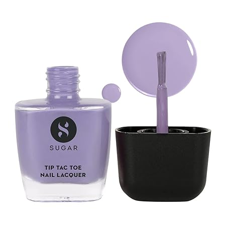 SUGAR Cosmetics Tip Tac Toe Nail Lacquer Classic | Long-lasting, 100% Chip-resistant, Glossy Finish - 19 Bounce Black