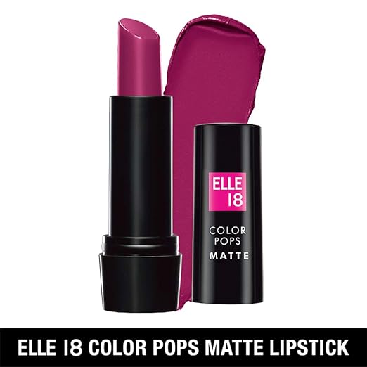 Elle18 Color Pops Matte Lipstick R38, Pink Spice, 4.3 g