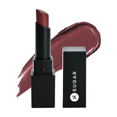 SUGAR Cosmetics - Nothing Else Matter - Longwear Matte Lipstick - 20 Plum Alive (Deep Berry with Cool Undertone) - 3.5 gms - Water-Resistant, Premium Matte Lipstick, Paraben Free