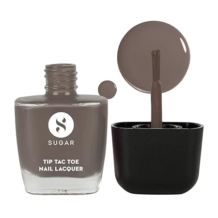 SUGAR Cosmetics Tip Tac Toe Nail Lacquer Classic | Long-lasting, 100% Chip-resistant, Glossy Finish - 04 Purple Passion