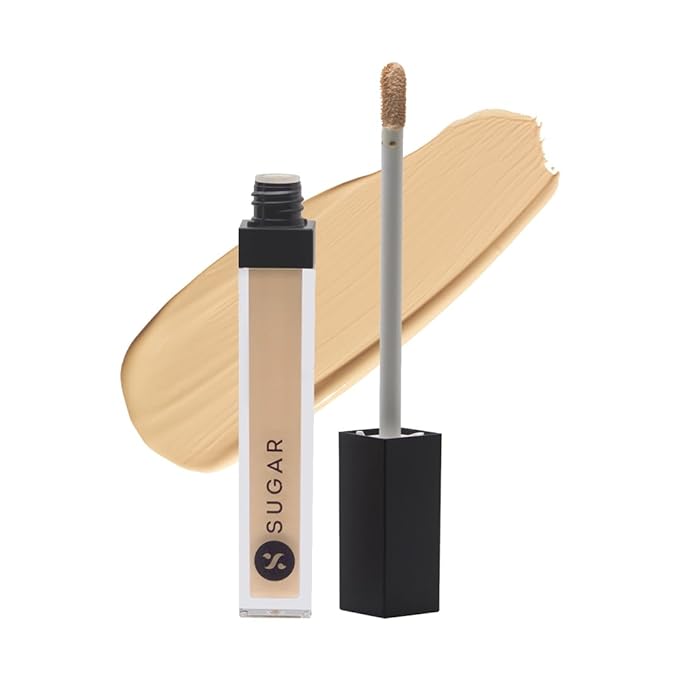 SUGAR Cosmetics - Magic Wand- Waterproof Concealer - 45 Con Panna (Medium Beige Concealer with Golden Undertone) - Long Lasting, Water-proof Concealer, Lasts Up to 8 hours