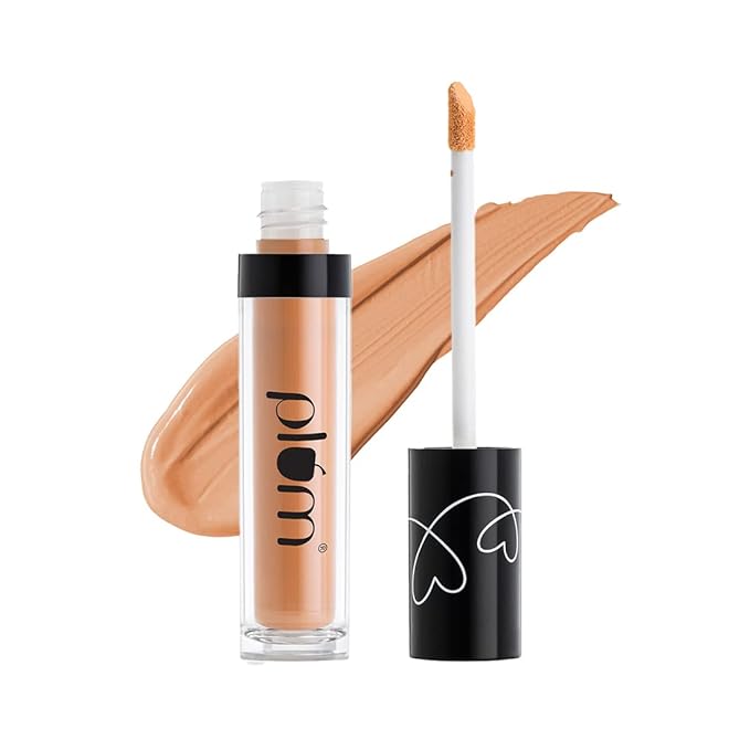 Plum Soft Blend Liquid Concealer | With Hyaluronic Acid | Matte Finish | High Coverage | 100% Vegan & Cruelty-Free | Sunset Bronze - 125N