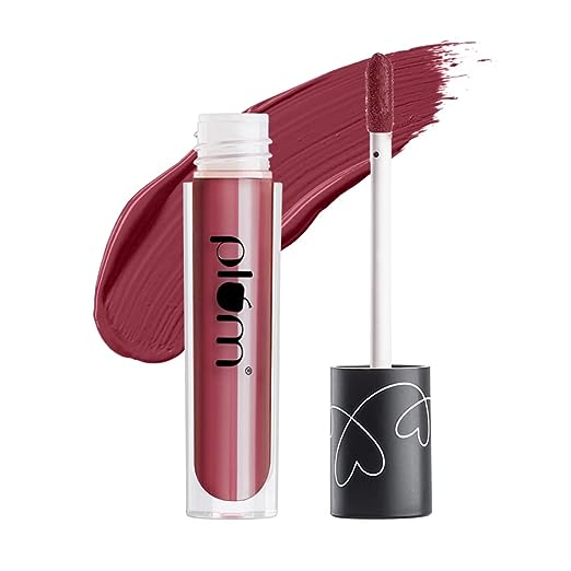 Plum Matte In Heaven Liquid Lipstick | Non-Drying | Smudge-Proof | 100% Vegan & Cruelty Free | Very Berry - 128