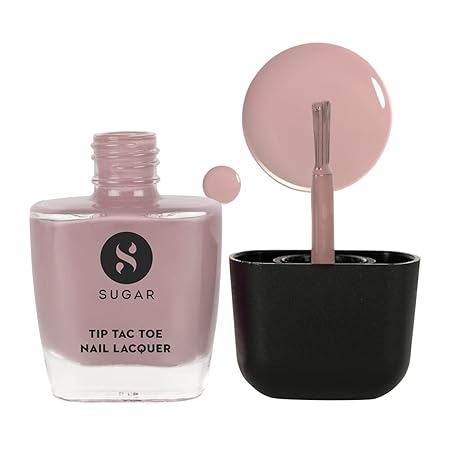 SUGAR Cosmetics Tip Tac Toe Nail Lacquer Classic | Long-lasting, 100% Chip-resistant, Glossy Finish - 15 Pink Peony