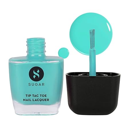 SUGAR Cosmetics Tip Tac Toe Nail Lacquer Classic | Long-lasting, 100% Chip-resistant, Glossy Finish - 08 Sacred Sage