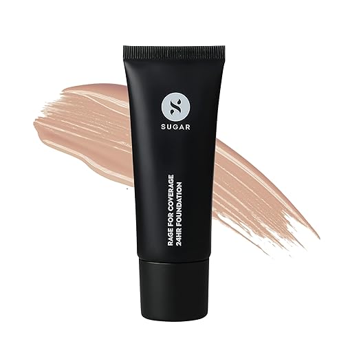 SUGAR Cosmetics Rage For Coverage Foundation - 15 Cappuccino | Light, Cool Undertone - 25 ml - Full Coverage, Ultra Creamy Longlasting Foundation Luminous Finish