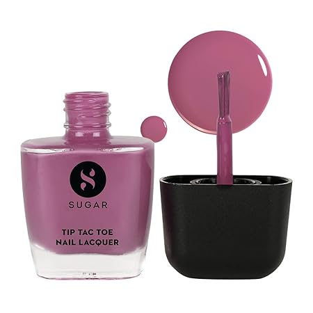 SUGAR Cosmetics Tip Tac Toe Nail Lacquer Classic | Long-lasting, 100% Chip-resistant, Glossy Finish - 01 Pink Positive