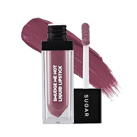 SUGAR Cosmetics Smudge Me Not Mini Liquid Lipsticks for Women | Transferproof & Waterproof | Lasts Upto 12hrs | Matte Lipstick | 1.1ml - 04 Plum Yum