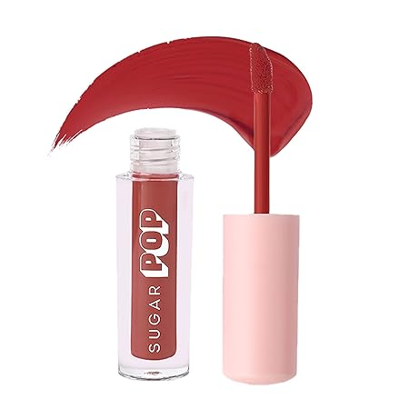 SUGAR POP Matte Lipcolour - 14 Brick (Red with hints of orange) – 1.6 ml l Non-Drying, Smudge Proof, Long Lasting