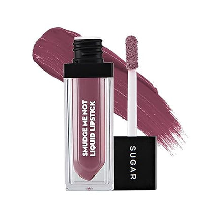 SUGAR Cosmetics - Smudge Me Not - Liquid Lipstick - 03 Tan Fan (Mauve Nude) - 4.5 ml - Ultra Matte Liquid Lipstick, Transferproof and Waterproof, Lasts Up to 12 hours