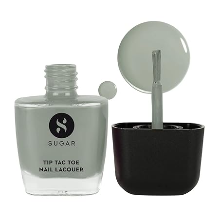 SUGAR Cosmetics Tip Tac Toe Nail Lacquer Classic | Long-lasting, 100% Chip-resistant, Glossy Finish - 20 White Waves