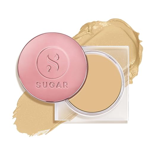 SUGAR Cosmetics Mettle Cream To Powder Foundation, Matte, 42 Glace (Medium Beige, Golden Undertone) - 12 g