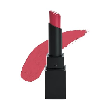 SUGAR Cosmetics - Nothing Else Matter - Longwear Matte Lipstick - 17 Pep Talk (Hot Pink, Watermelon Pink) - 3.5 gms - Water-Resistant, Premium Matte Lipstick, Paraben Free