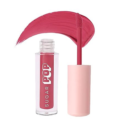 Sugar Pop Matte Lipcolour - 04 Raspberry (Reddish Pink) 1.6 Ml - Lasts Up To 8 Hours, Reddish Pink For Women | Non-Drying, Smudge Proof, Long Lasting