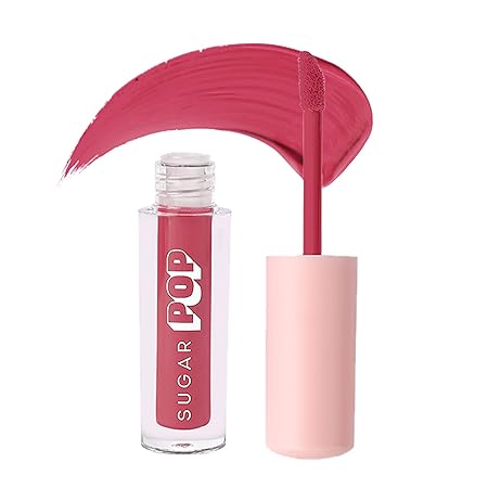 SUGAR POP Matte Lipcolour - 20 Poppy (Hot Pink) – 1.6 ml - Lasts Up to 8 hours l Pink Lipstick for Women l Non-Drying, Smudge Proof, Long Lasting