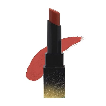 SUGAR Cosmetics - Nothing Else Matter - Longwear Matte Lipstick - 25 Rust Issues (Rusty Peach/Coral Rose) - 3.5 gms - Water-Resistant, Premium Matte Lipstick, Paraben Free