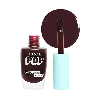 SUGAR POP Nail Lacquer - 10 Call Me Hot (Fuschia Pink)10 ml - Dries in 45 seconds - Quick-drying, Chip-resistant, Long-lasting. Glossy finish Nail Enamel/Polish.