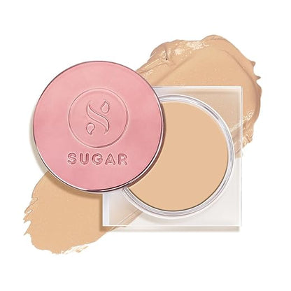 SUGAR Cosmetics Mettle Cream To Powder Foundation, Matte, 42 Glace (Medium Beige, Golden Undertone) - 12 g