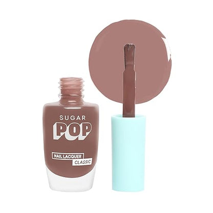 SUGAR POP Nail Lacquer - 27 Crystal Clear (Transparent) 10 Ml - Dries In 45 Seconds - Quick-Drying, Chip-Resistant, Long-Lasting. Glossy Finish High Shine Nail Enamel/Polish For Women.